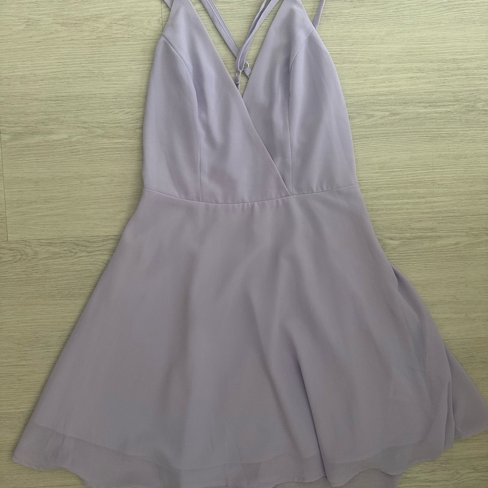 Lavender Chiffon Dress